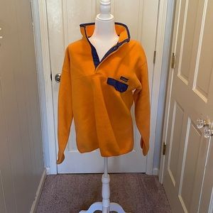 Orange/blue Patagonia pullover